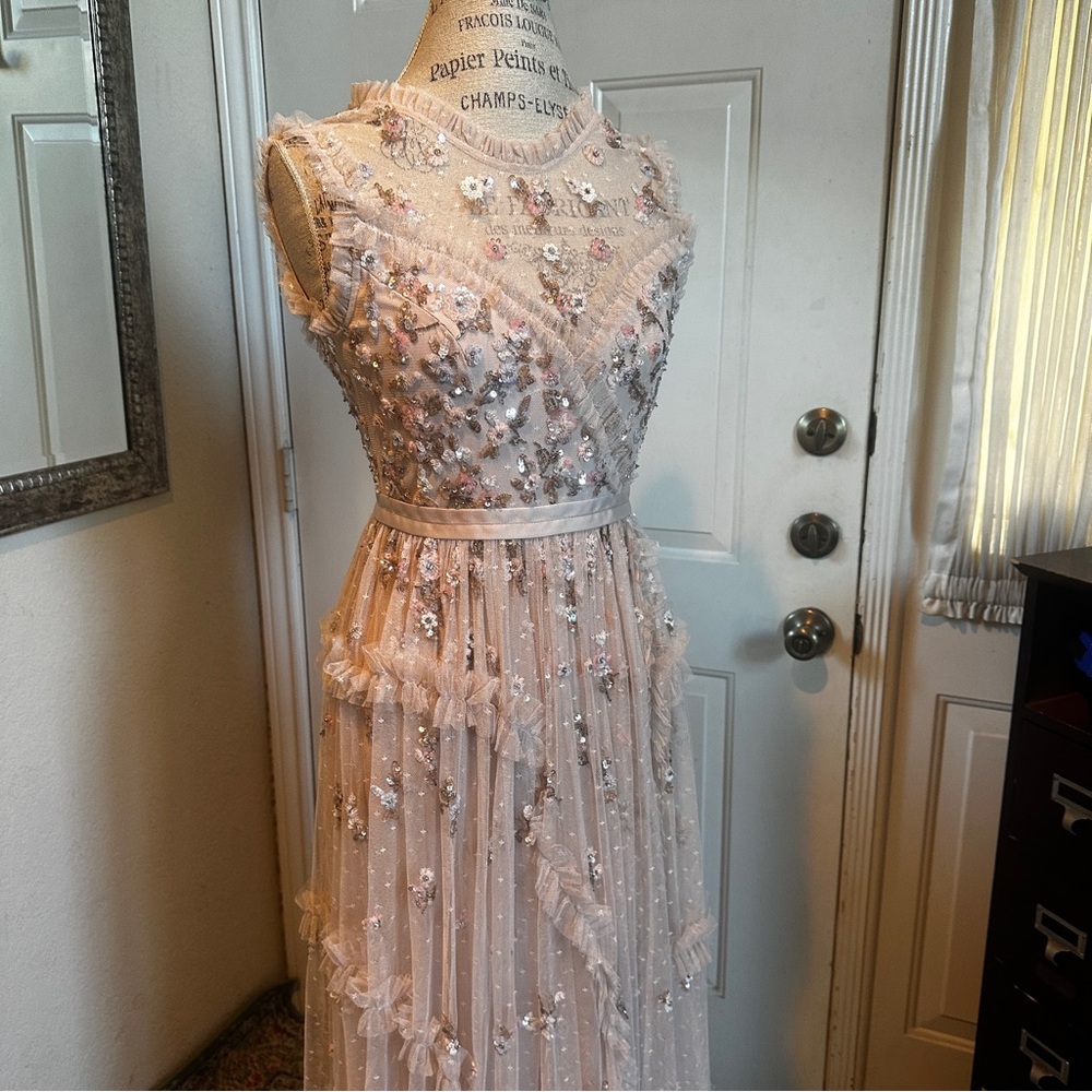Needle & Thread Pearl Rose Dress